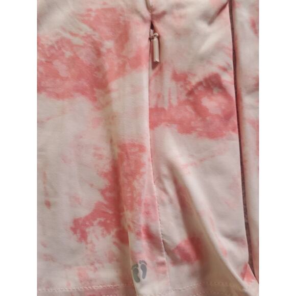 Hang Ten Small UV Protection UPF 50+ Long Sleeve Peach Tie Dye Stretch Swim Top - Picture 7 of 12